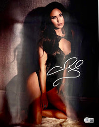 Megan Fox sexy signed 11x14 - Beckett COA