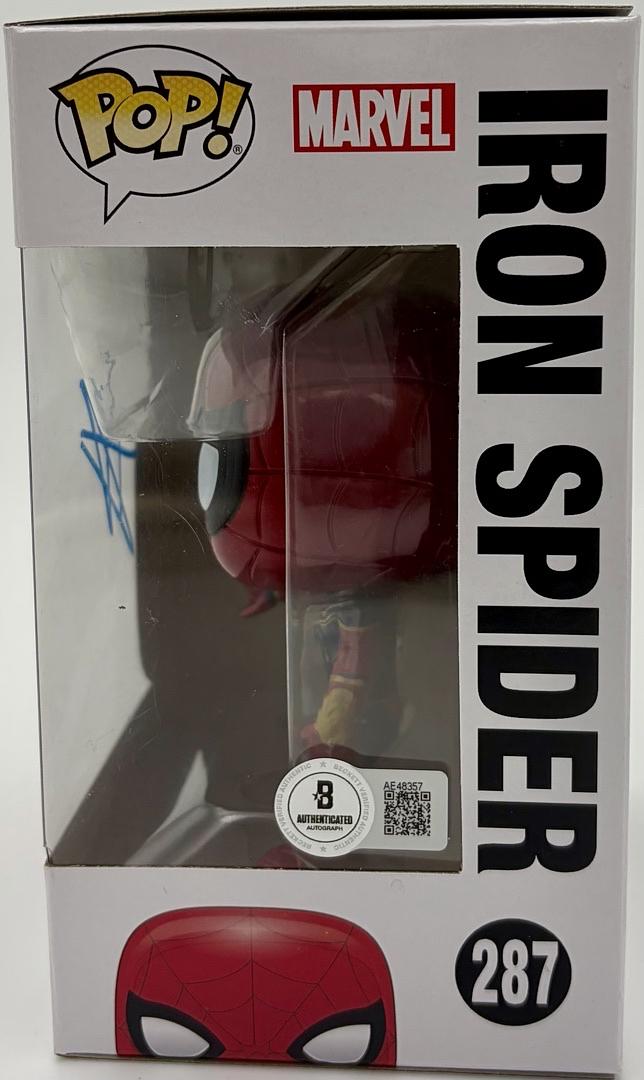 Tom Holland signed "Iron Spider" Funko #287 (Avengers) - Beckett COA