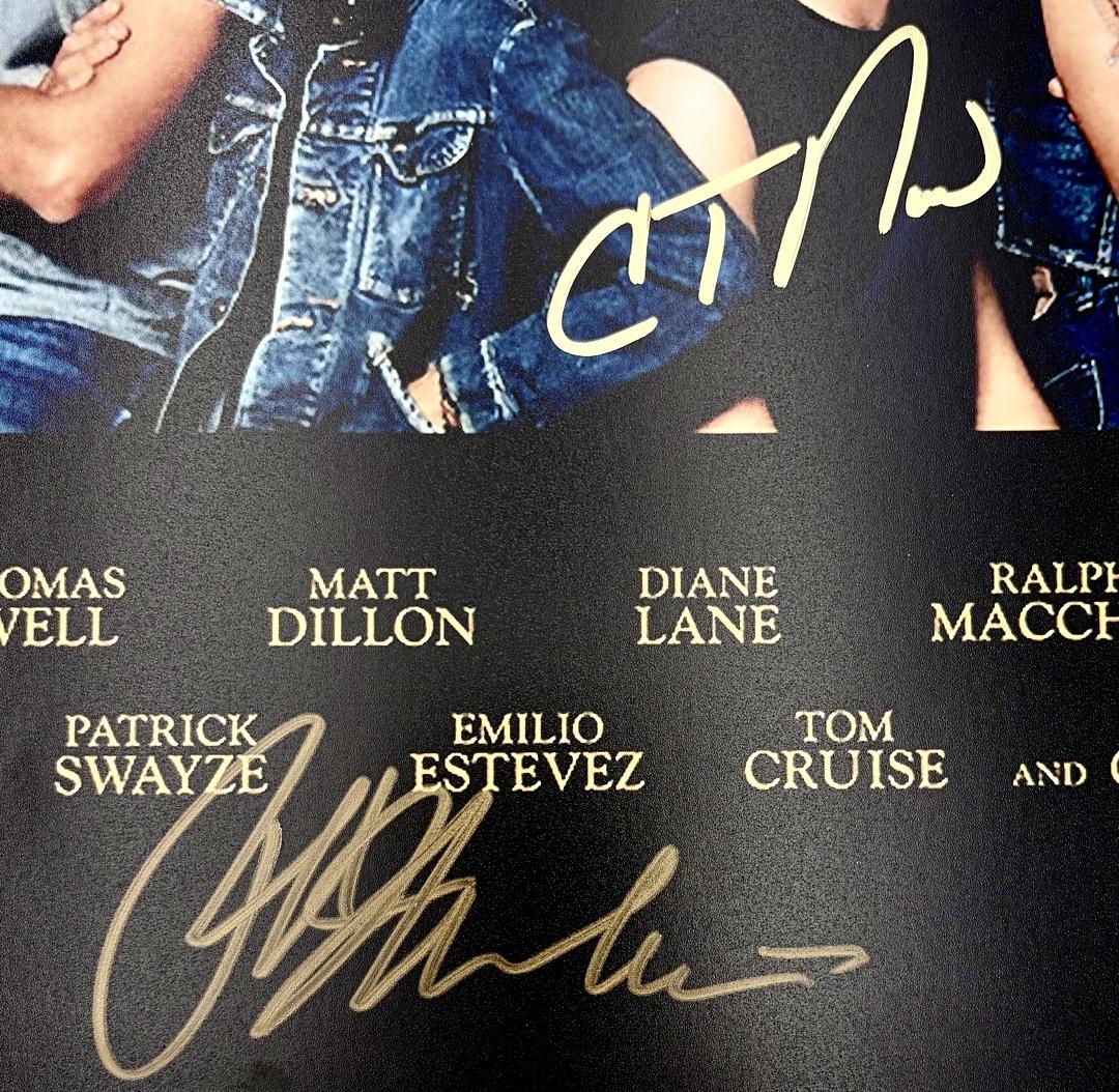 Ralph Macchio C. Thomas Howell signed 11x17 (The Outsiders) - JSA COA
