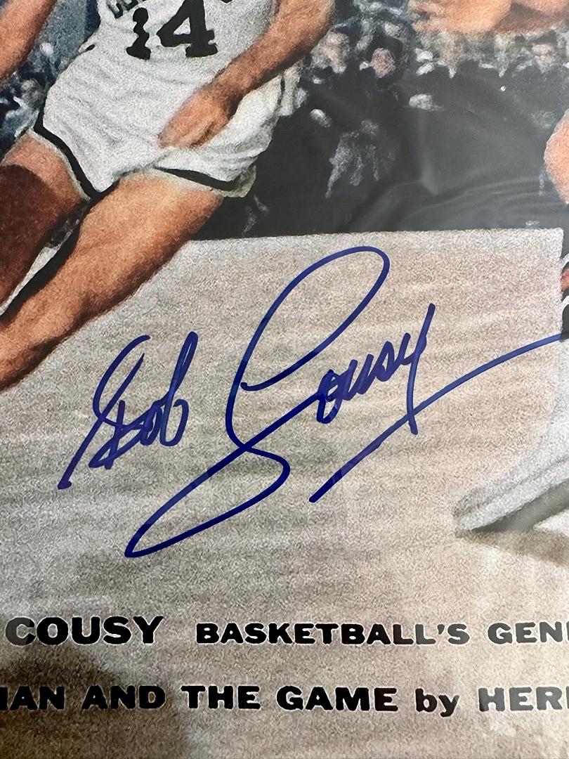 Bob Cousy Autographed 16x20 Sports Illustrated Photo