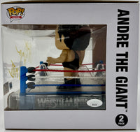 Hulk Hogan w/Andre the Giant signed Funko JSA COA