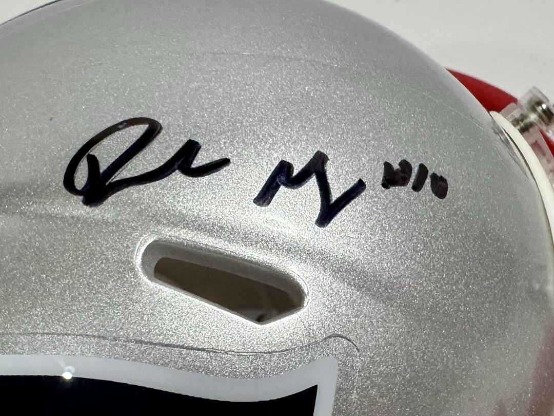 Drake Maye Signed Patriots Mini Helmet  - Fanatics COA