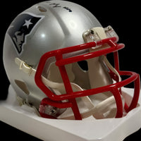 Drake Maye Signed Patriots Mini Helmet  - Fanatics COA