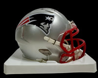 Drake Maye Signed Patriots Mini Helmet  - Fanatics COA