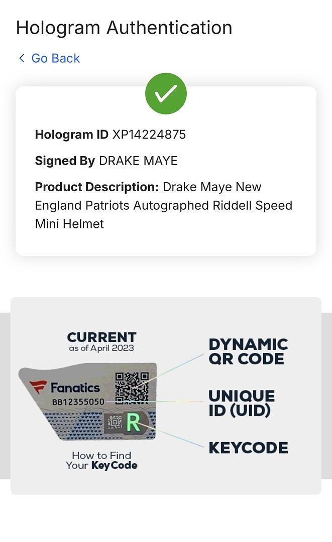 Drake Maye Signed Patriots Mini Helmet  - Fanatics COA
