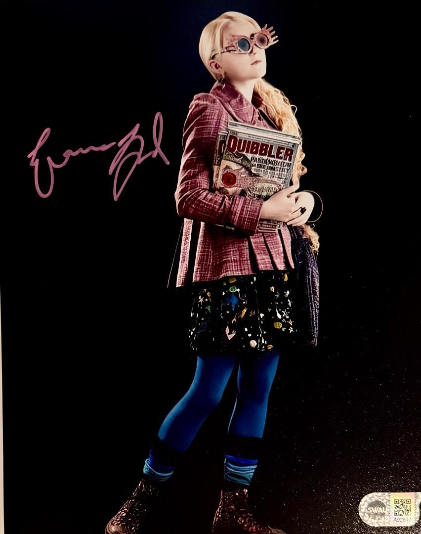 Evanna Lynch Signed 8x10 Photo Luna Lovegood (Harry Potter)  - SWAU