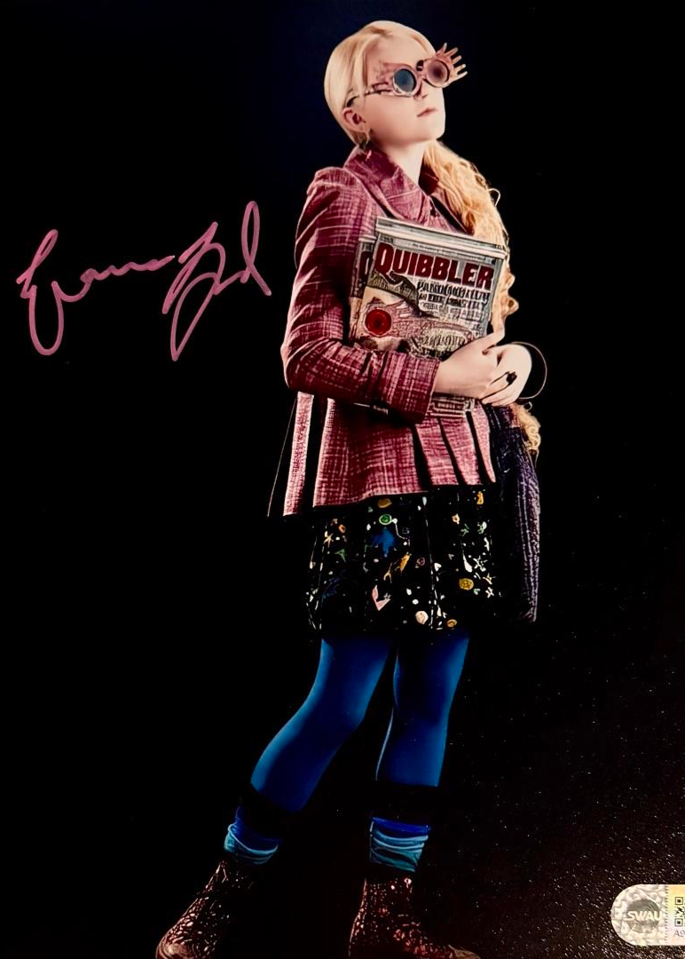 Evanna Lynch Signed 8x10 Photo Luna Lovegood (Harry Potter)  - SWAU