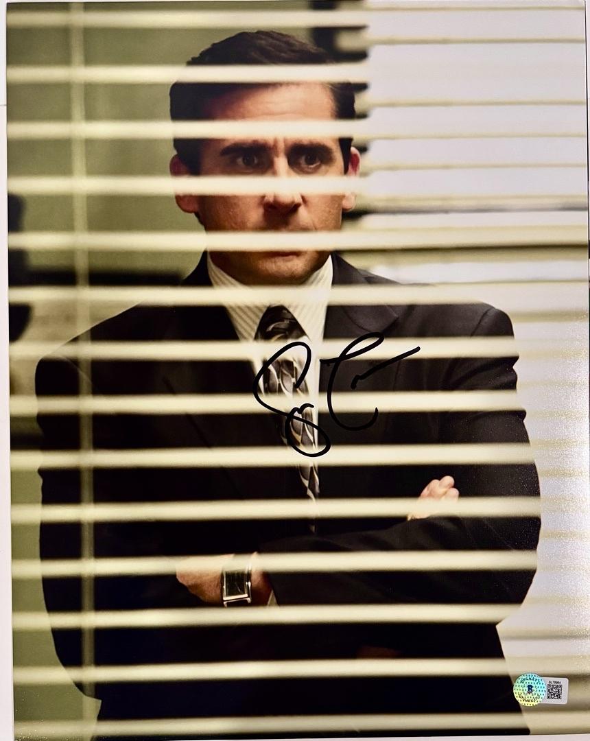 Steve Carell Signed 11x14 Photo (The Office)  - Beckett COA