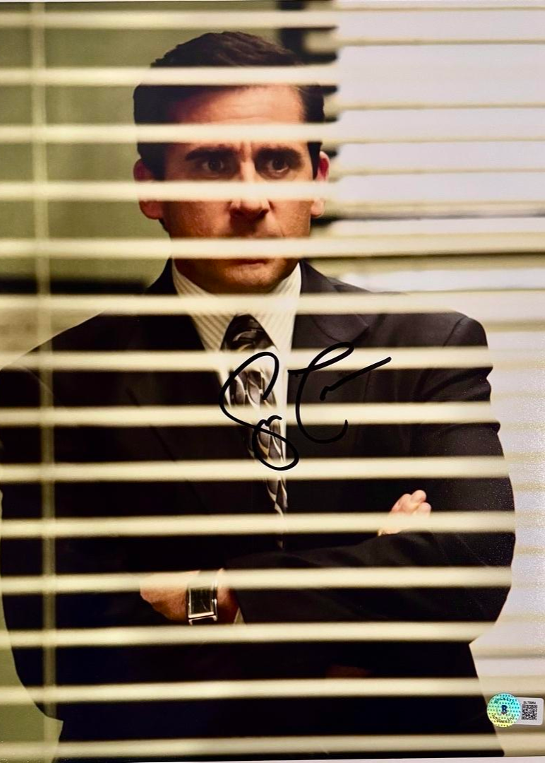 Steve Carell Signed 11x14 Photo (The Office)  - Beckett COA