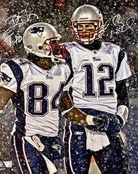 Tom Brady & Deion Branch Signed 16x20 Photo Patriots  - Fanatics COA #01