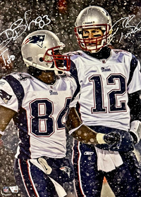 Tom Brady & Deion Branch Signed 16x20 Photo Patriots  - Fanatics COA #02