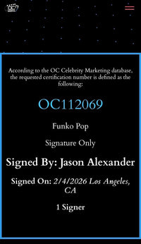 Jason Alexander signed "George (Holistic)" Funko #1094 (Seinfeld) - OC Celebrity Marketing