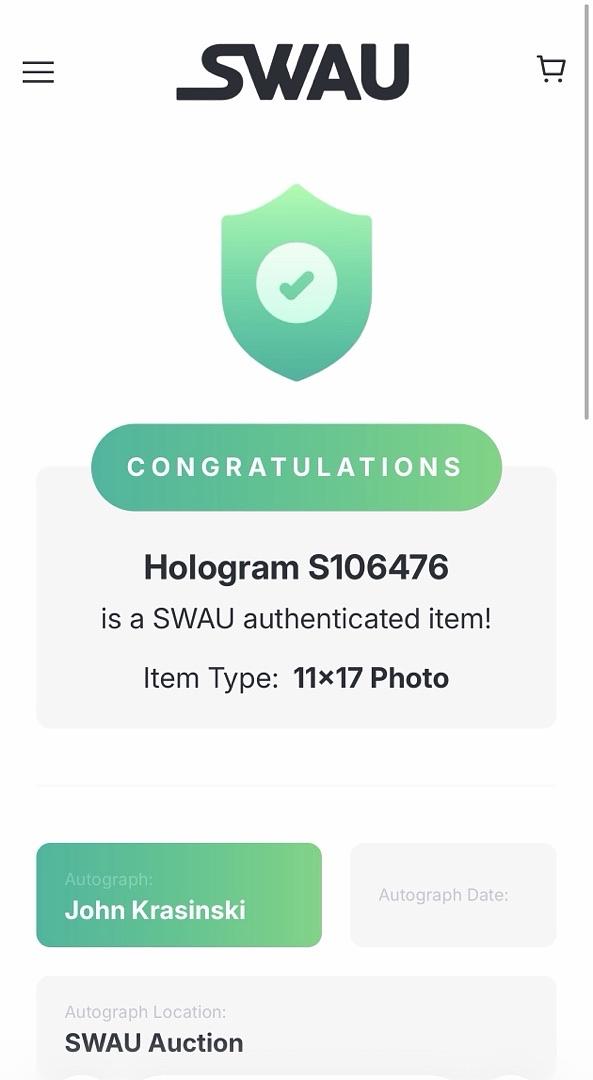 Emily Blunt and John Krasinski signed 11x17 (A Quiet Place) - SWAU COA