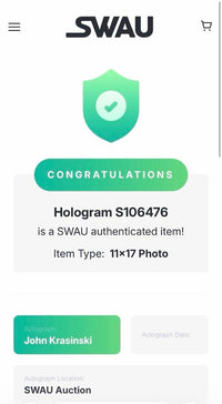 Emily Blunt and John Krasinski signed 11x17 (A Quiet Place) - SWAU COA