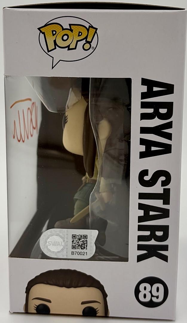 Maisie Williams Signed Funko Pop #89 Arya Stark (Game Of Thrones) *VERY RARE* - SWAU COA