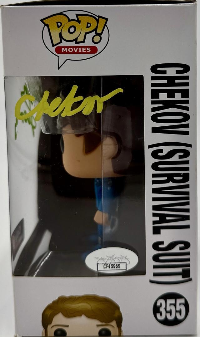 Walter Koenig signed "Chekov" Funko #355 w/character name - JSA COA