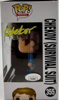 Walter Koenig signed "Chekov" Funko #355 w/character name - JSA COA