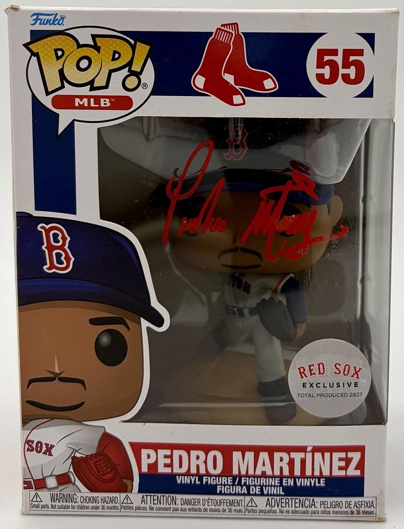 Pedro Martinez Signed Funko Pop #55 (Red Sox) - Beckett COA