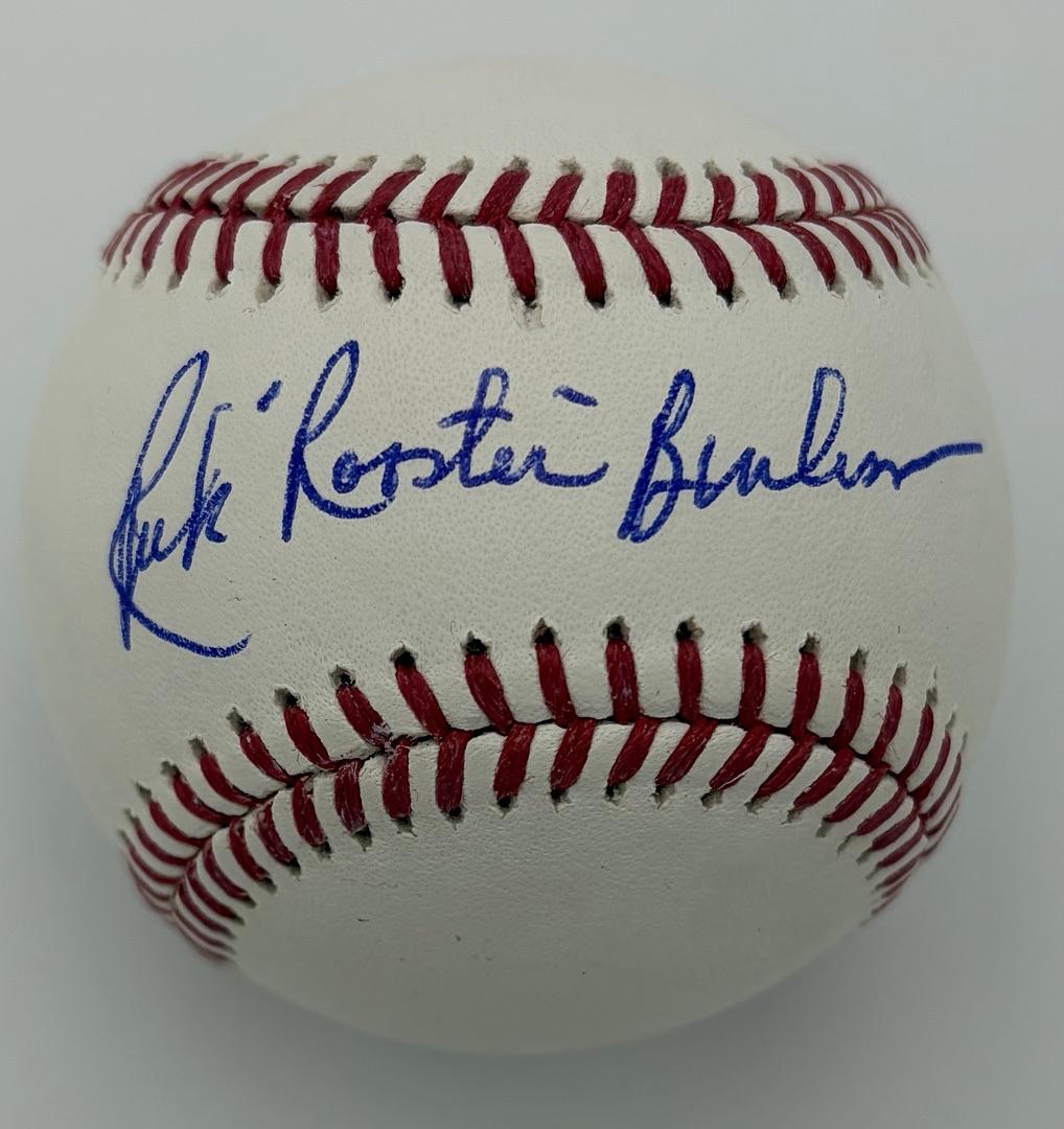 Rick Burleson signed baseball (Red Sox) w/"Rooster" inscription - Sure Shot Promotions