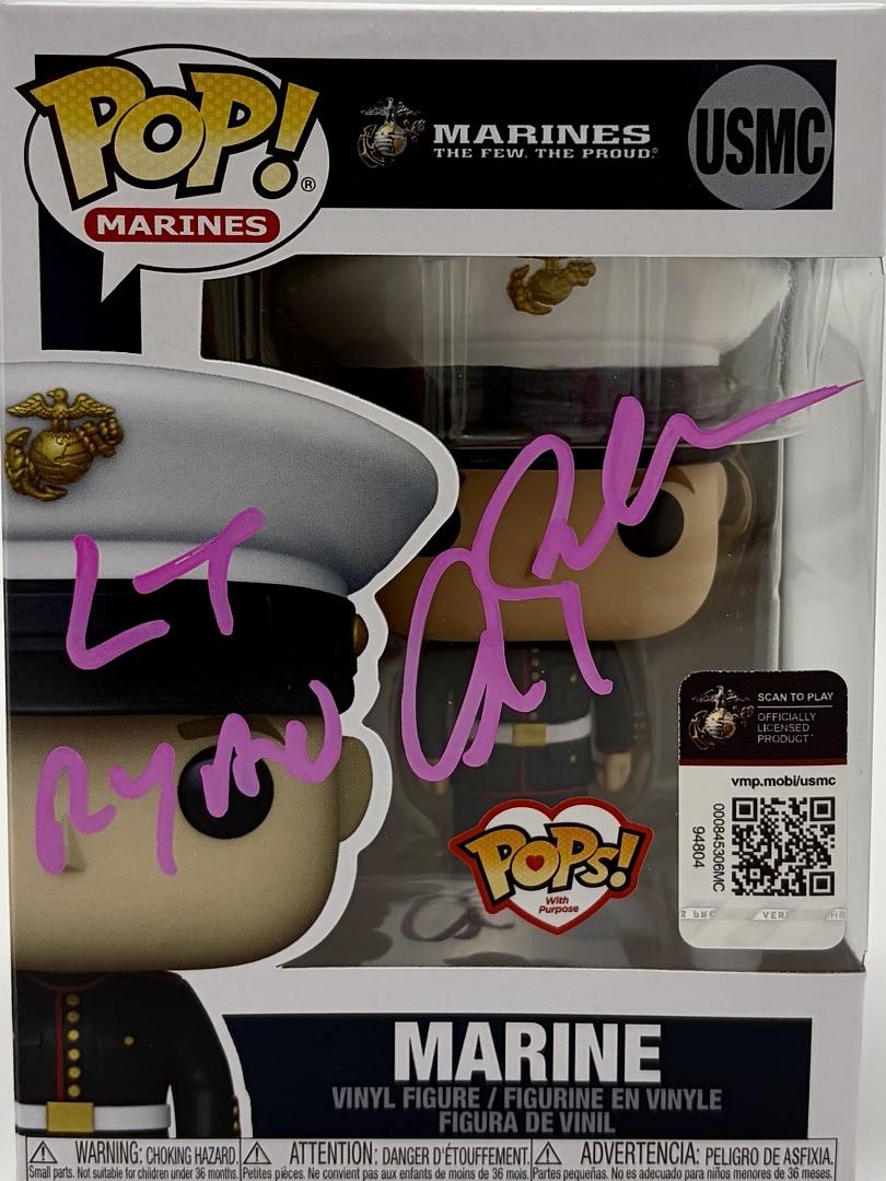 Alec Baldwin signed U.S. Marines Funko (USMC) w/ Lt. Ryan inscription - Beckett COA *RARE*