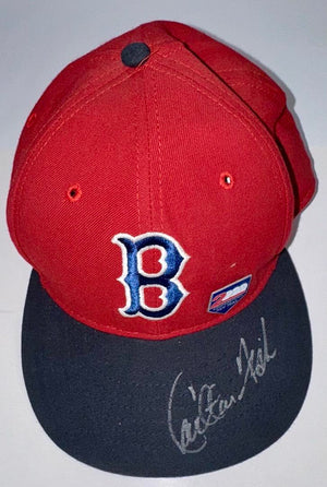 Carlton Fisk (Boston) signed hat - JSA COA