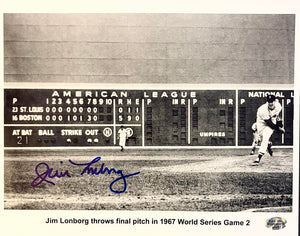 Jim Lonborg (Red Sox) signed 8x10 - Sureshot COA