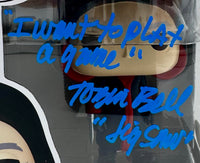 Tobin Bell "Jigsaw" signed Funko Pop #1820 (Saw) w/quote and character name - JSA COA