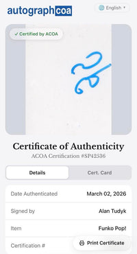 Alan Tudyk signed "K-2S0" Funko #146 (Star Wars) - ACOA COA