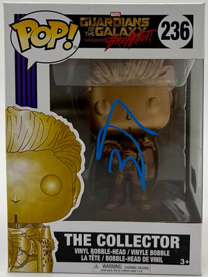 Benicio Del Toro Signed Funko Pop #236 The Collector (GOTG)  - Beckett COA