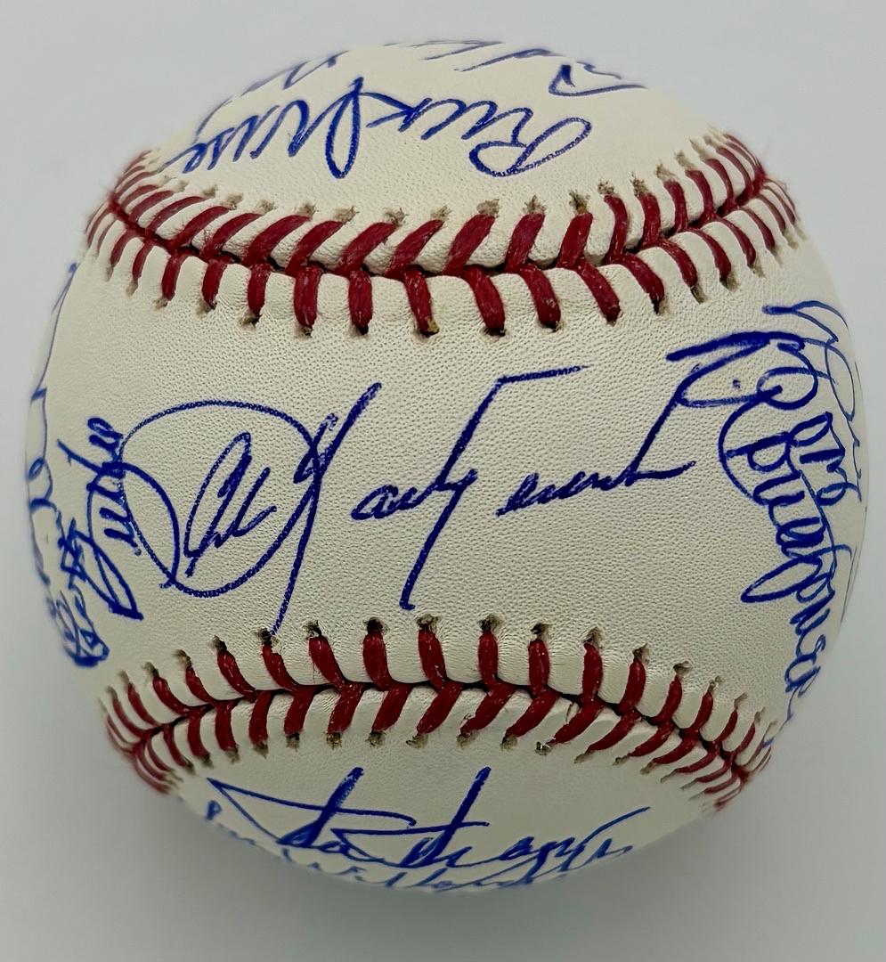 1975 Red Sox Team Baseball signed by 22 - Sure Shot Promotions COA