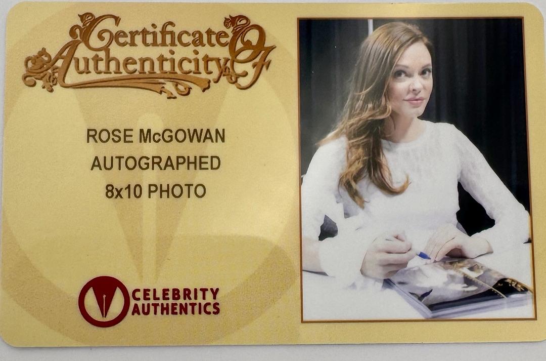 Rose McGowan signed 8x10 - Celebrity Authentics COA