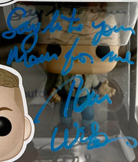 Tom Wilson signed Funko #963 (Back to the Future) w/quote - ACOA COA