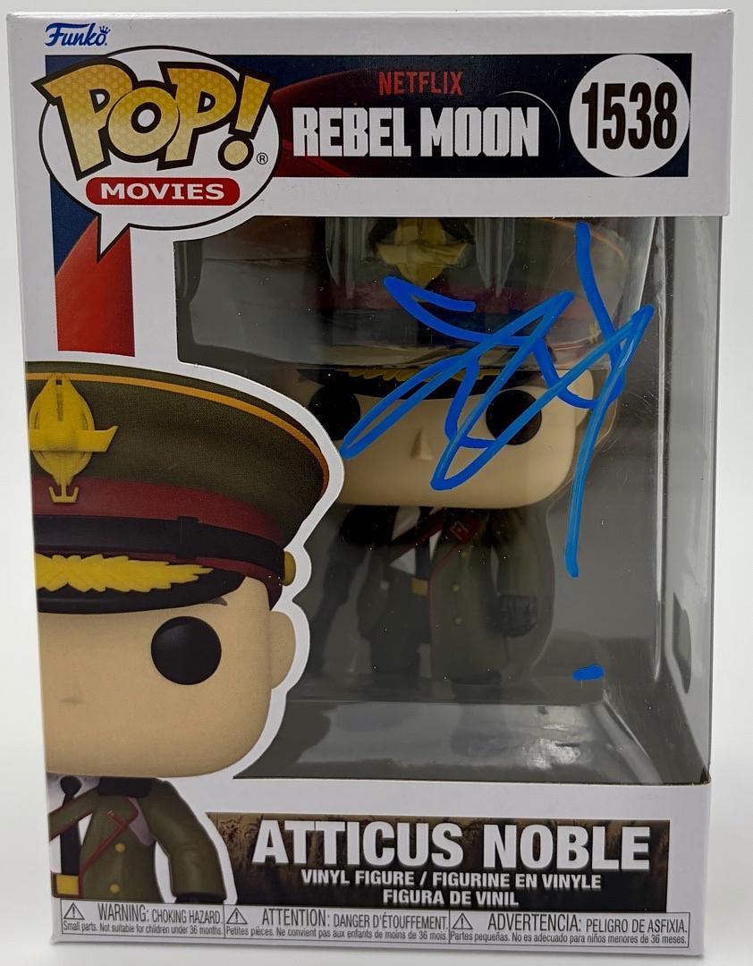 Ed Skrein signed "Atticus Noble" Funko #1538 (Rebel Moon) - Beckett COA
