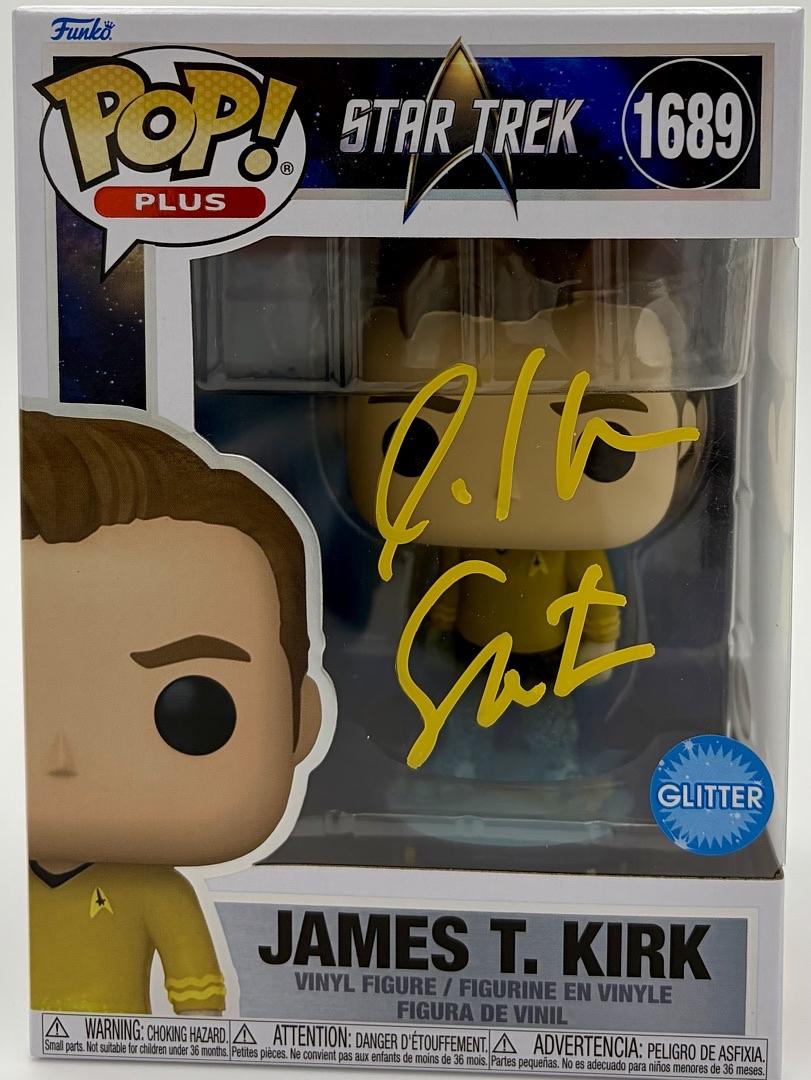 William Shatner Signed Funko Pop #1689 Limited Glitter Edition Captain Kirk (Star Trek)-JSA COA