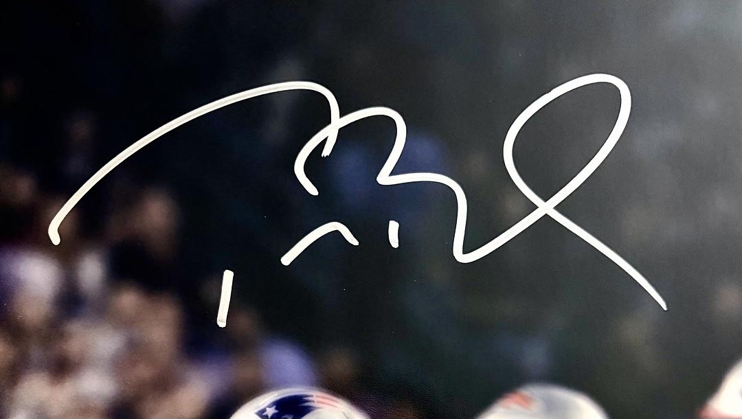 Tom Brady Autographed Patriots Super Bowl XLI 16x20 Photo Fanatics & TriStar COA