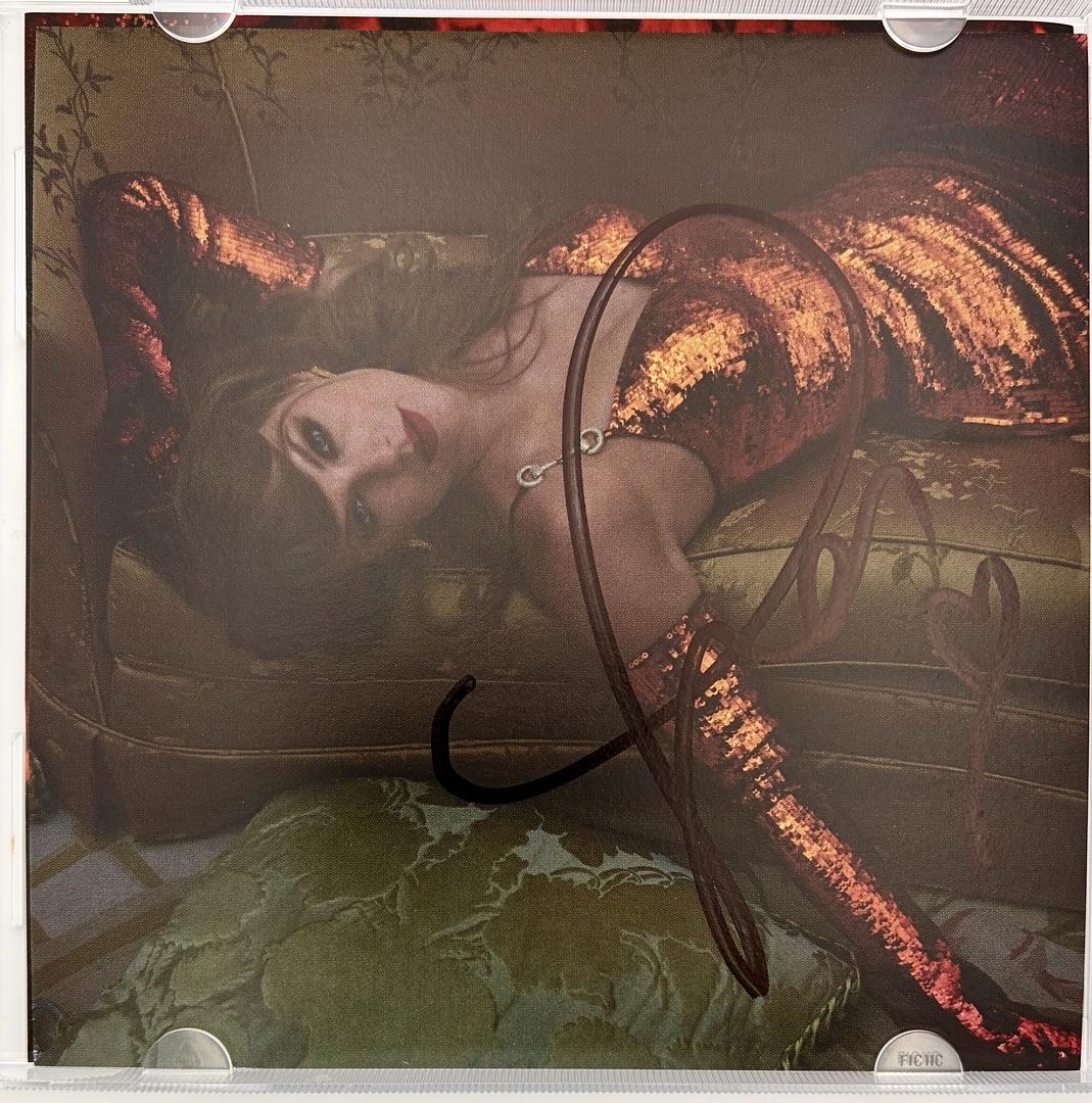 Taylor Swift matted, signed "Life of a Showgirl" CD Insert Photo 2 - Beckett COA