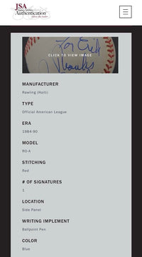 Tom Selleck signed, inscribed baseball *RARE* - JSA COA w/full letter of authenticity