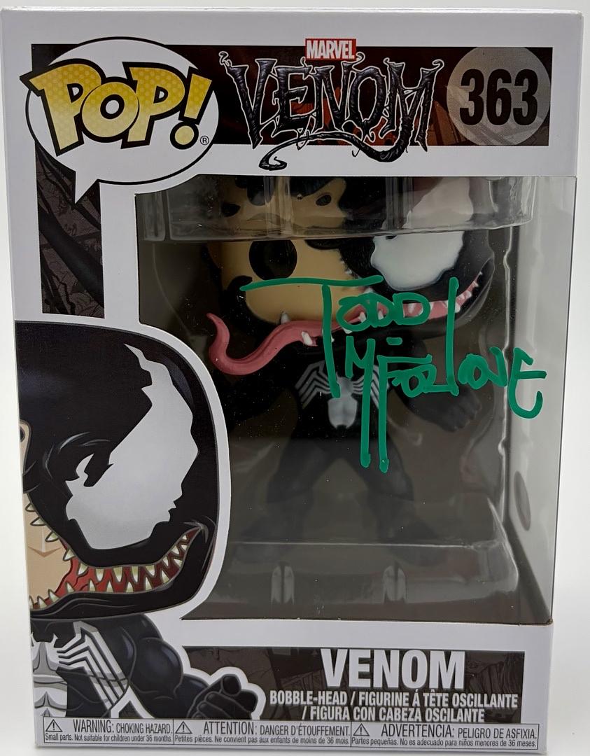 Todd McFarlane Signed Funko Pop #363 "Venom" (Marvel) - Beckett COA
