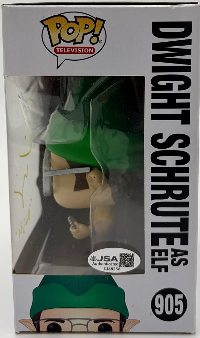 Rainn Wilson signed "Dwight Schrute" Funko #905 (The Office) w/character name - JSA COA (Copy)
