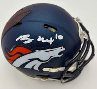 Bo Nix signed Broncos mini-helmet - PSA COA