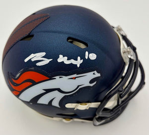 Bo Nix signed Broncos mini-helmet - PSA COA
