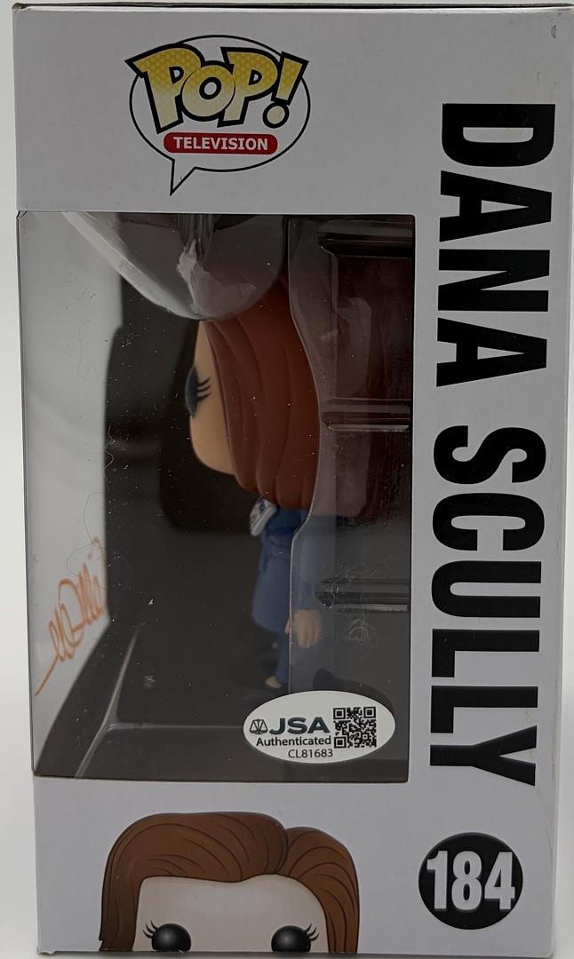 Gillian Anderson Signed Funko Pop #184 "Dana Scully" (X-Files) - JSA COA