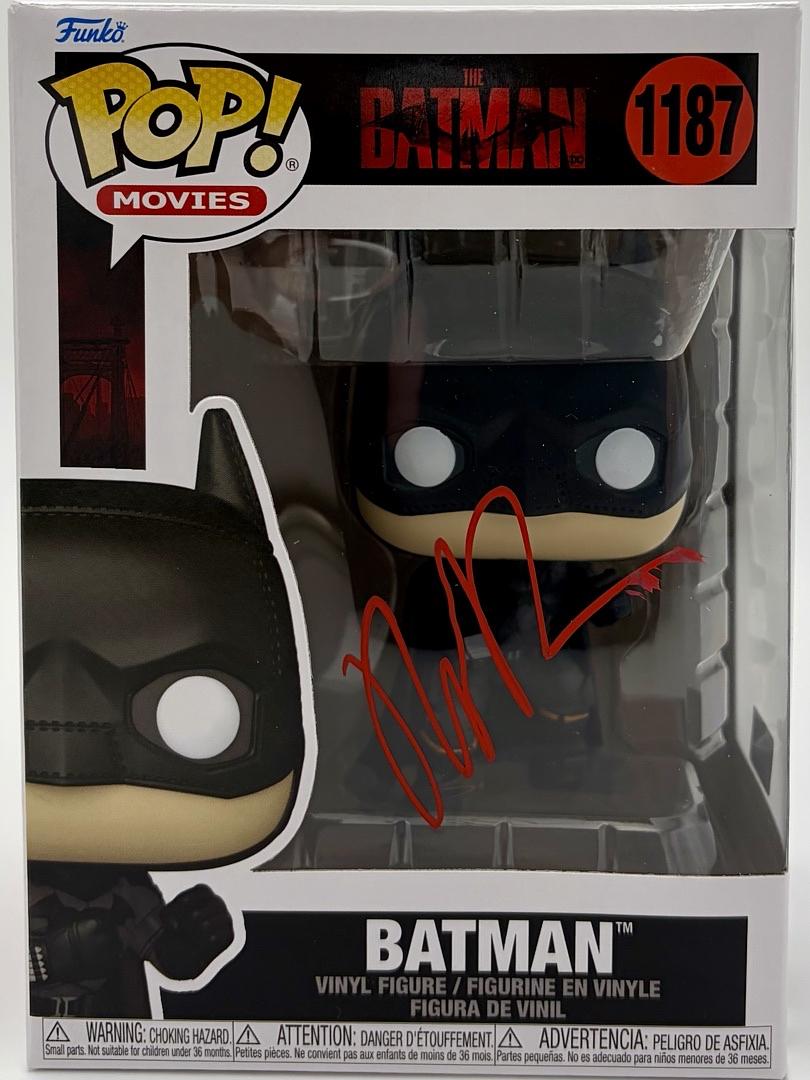 Robert Pattinson Signed Funko Pop #1187 (Batman) - Celebrity Authentics