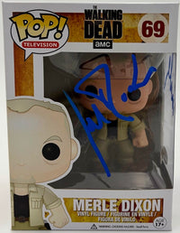 Michael Rooker signed "Merle Dixon" Funko #69 (Walking Dead) - JSA COA