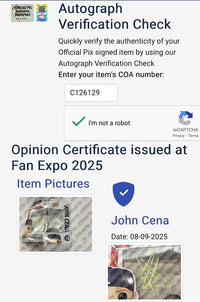 John Cena signed Funko #76 WWF - Official Pix COA