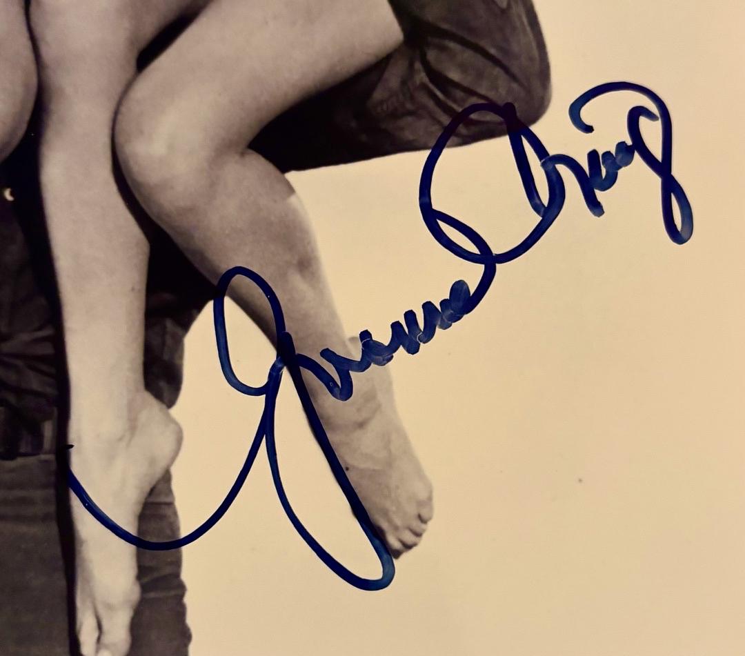 Yvonne Craig sexy signed 8x10 w/Elvis (Batman) - JSA COA