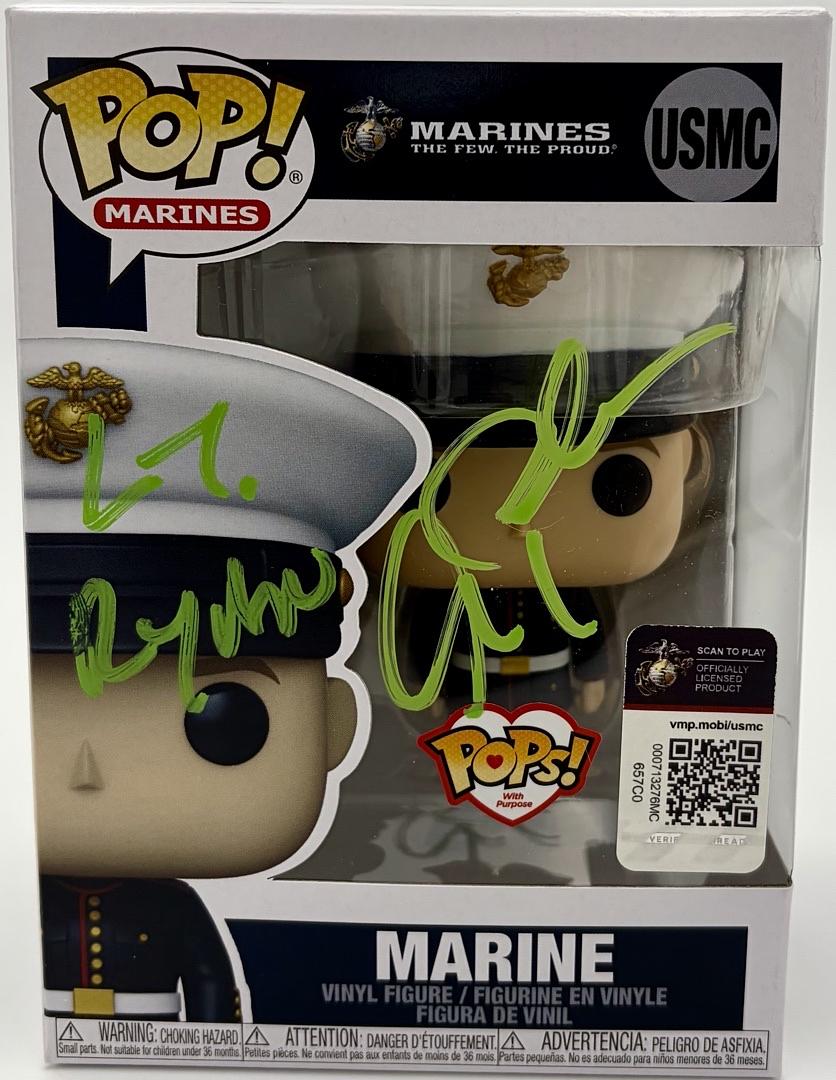 Alec Baldwin signed U.S. Marines Funko (USMC) w/ Lt. Ryan inscription - Beckett COA *RARE*
