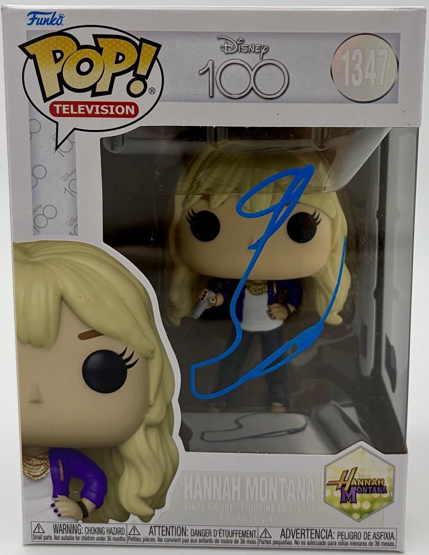 Miley Cyrus Signed Funko Pop #1347 (Hannah Montana)  - Beckett COA