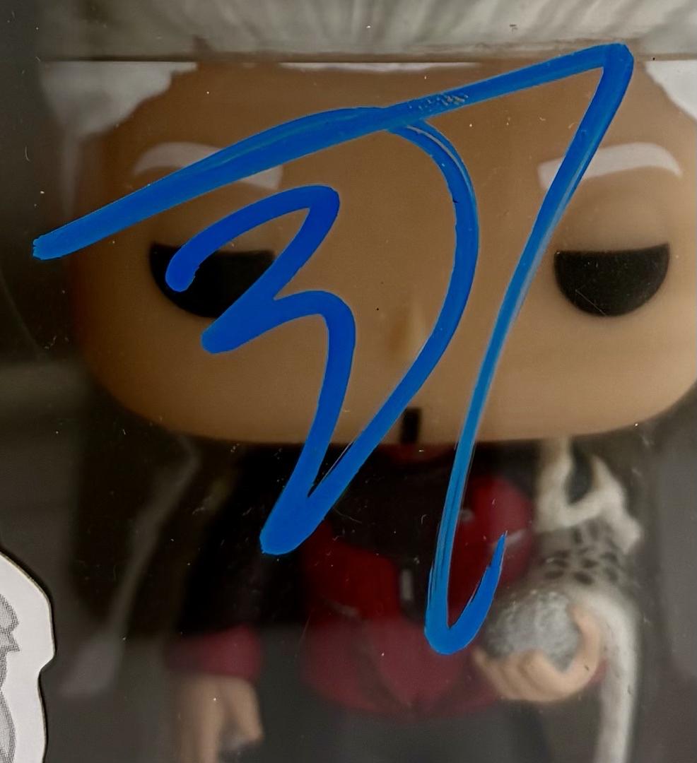 Benicio Del Toro Signed Funko Pop #77 The Collector (GOTG)  - Beckett COA