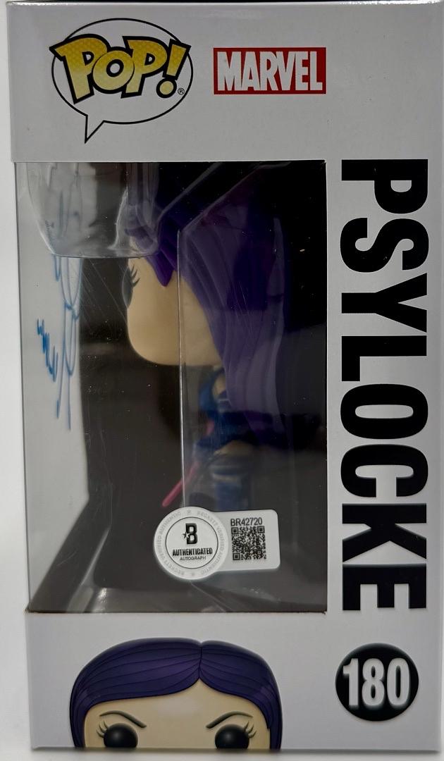 Olivia Munn Signed Funko Pop #180 Psylocke X-Men - Beckett COA